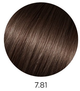 7.81 крем-краска для волос с гиалуроновой кислотой, блондин карамельно-пепельный / HY 100 мл