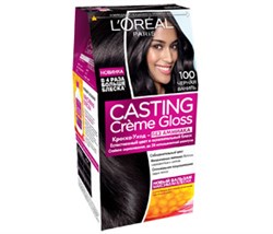 Л`Ореаль Краска для волос Кастинг 100 Черная ваниль - фото 13011