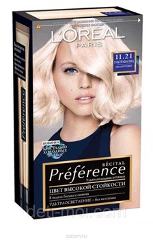 Л`Ореаль Краска для волос Преференс 11.21 ультраблонд перл - фото 16604