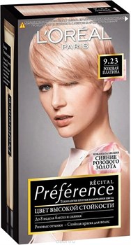 Л`Ореаль Краска для волос Преференс 9.23 Розовая платина - фото 29900