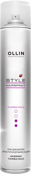 OLLIN STYLE Лак для волос эластичной фиксации 450мл - фото 43292
