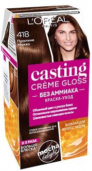 Л`Ореаль Краска для волос Кастинг 418 Пралин мокко - фото 56302