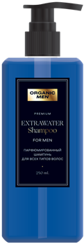 Organic Men Шампунь ExtraWater для всех типов волос 250мл - фото 61213
