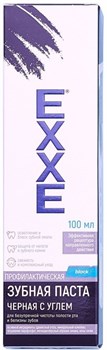 EXXE Зубная паста Черная С УГЛЕМ 100 мл - фото 64934