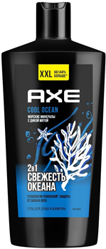 AXE Гель для душа COOL OCEAN СВЕЖЕСТЬ ОКЕАНА 610 мл 8720633007666 - фото 65778