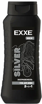 EXXE MEN Гель для душа SILVER 2в1 Экстрасвежесть 400 мл 4620739983489 - фото 66500