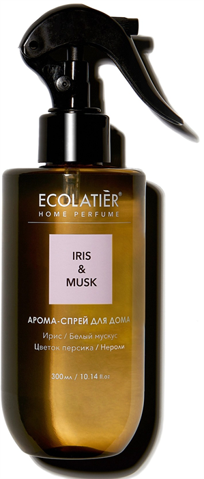 ECOLATIER GREEN Арома-Спрей для дома IRIS & MUSK 300 мл 4670124174459 - фото 66995