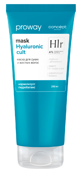 Concept ProWay Маска HYALURONIC CULT для сухих и жестких волос, 200мл 4630274251097 - фото 67480