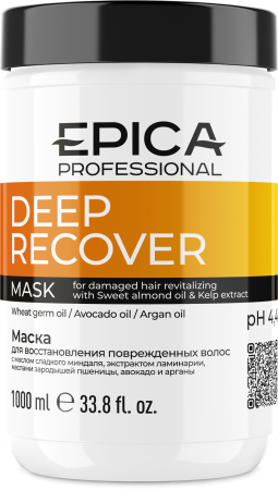 EPICA Маска Deep Recover восстанов повреждённых волос 1000 мл 4640028998062 - фото 67579