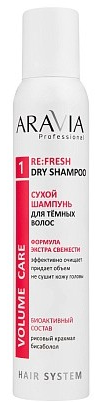 ARAVIA PROF Шампунь СУХОЙ д/темных волос Re:Fresh Dry 200 мл 4680144955761 - фото 67689