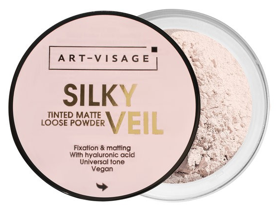 ART-VISAGE Пудра Рассыпчатая SILKY VEIL 302 матирующая 4690327127205 - фото 68259