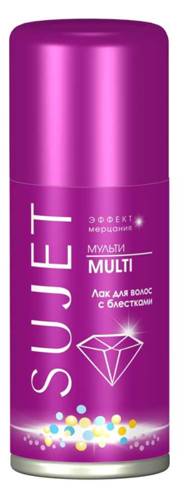 SUJET Лак д/волос с блестками МУЛЬТИ 100 мл 4600171242627 - фото 68366