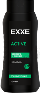 EXXE MEN Шампунь ACTIVE Тонизирующий, 400 мл 4620739986299 - фото 68863