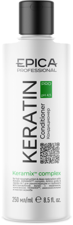 EPICA Кондиционер Keratin PRO для реконструкции и глубокого восстановления, 250 мл. 4630061621614 - фото 68868