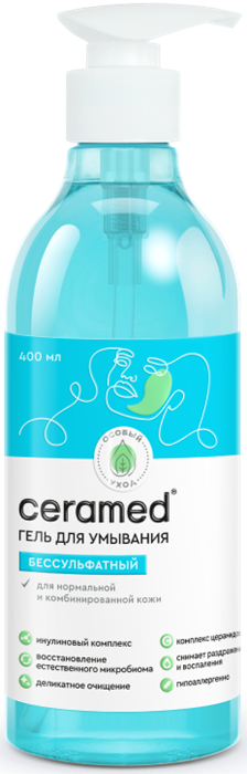 CERAMED Гель для умывания БЕССУЛЬФАТНЫЙ 400 мл 4640130799083