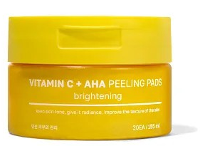 NSC ПЭДЫ отшелушивающие Сияние кожи с вит С и АНА, 30шт (желт) 8804170417284