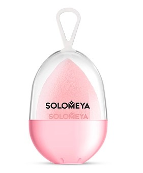 SOLOMEYA Спонж для макияжа со срезом ПЕРСИК 5060504725255 - фото 69502