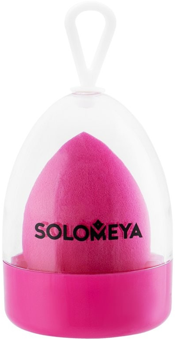 SOLOMEYA Спонж для макияжа со срезом PINK 5060504726498 - фото 69565
