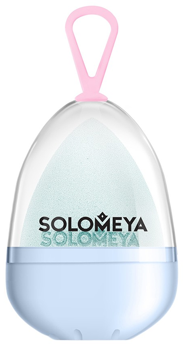 SOLOMEYA Спонж для макияжа Меняющий цвет BLUE-PINK яйцо 5060504728232 - фото 69580