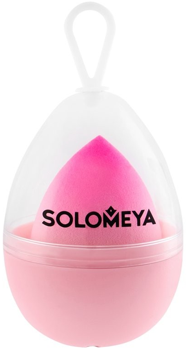 SOLOMEYA Спонж для макияжа Капля XL PINK розовый 5060504728171 - фото 69585