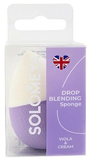 SOLOMEYA Спонж для макияжа Капля VIOLA & CREAM (кор) 5060504729130 - фото 69586