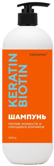 БК KERATIN BIOTIN Шампунь против ломкости и сек.кончиков 1000 мл 4810090014292