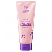 AsiaKiss Пенка для умывания COLLAGEN с коллагеном 180 мл AsiaKiss Пенка для умывания COLLAGEN с коллагеном 180 мл