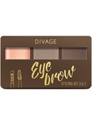 Divage Набор Eyebrow Styling д/моделир.формы бровей №02 Divage Набор Eyebrow Styling д/моделир.формы бровей №02