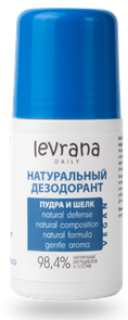 LEVRANA DAILY Дезодорант натуральный Пудра и Шелк 65 мл 4610266842373