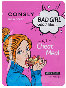 Consly Маска тканевая BAD GIRL - Good Skin после читмила, 23мл 8809446655179