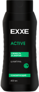 EXXE MEN Шампунь ACTIVE Тонизирующий, 400 мл 4620739986299