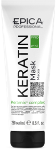 EPICA Маска Keratin PRO для реконструкции и глубокого восстановления, 250 мл. 4630061621461