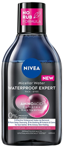 НИВЕЯ Вода Мицеллярная "WATERPROOF" для снятия водост.макияжа 400 мл 4005900498182