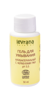 LEVRANA МИНИ Гель для умывания АНТИБАКТЕРИАЛЬНЫЙ 50 мл 4610266843097