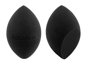 SOLOMEYA Спонж для макияжа со срезом ЧЁРНЫЙ 5060504727136