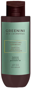 GREENINI ECO Шампунь д/волос УВЛАЖНЯЮЩИЙ 400 мл 4640145089605