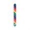 LEI Пилка шлифовочная прямая, радуга с цветами 703063 - фото 62398