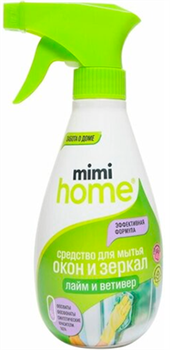 Mimi HOME Средство для мытья окон и зеркал ЛАЙМ&ВЕТИВЕР 370 мл - фото 63013