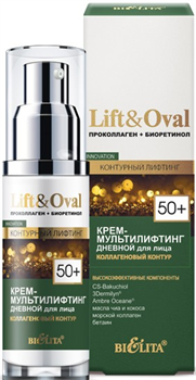 БЕЛИТА LIFT&OVAL 50+ Крем ДНЕВНОЙ для лица Коллаг.контур 50 мл 4810151033118 - фото 66309