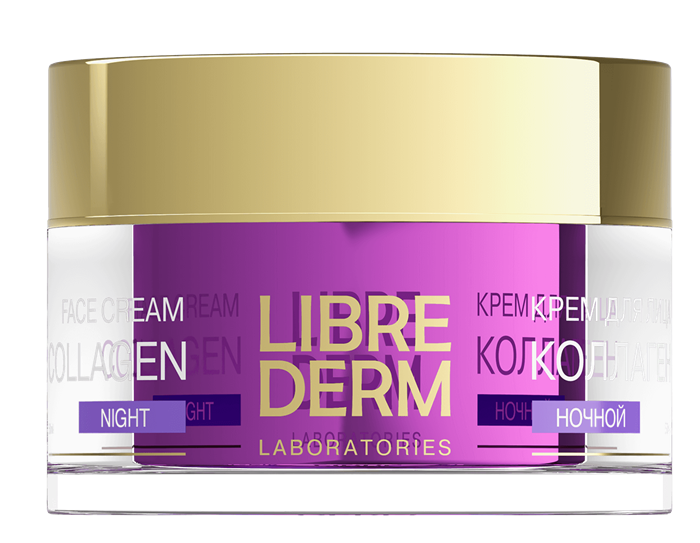 LIBREDERM КОЛЛАГЕН PEPTIDE+ Крем НОЧНОЙ для от морщин и восст.упругости 50 мл 4610216611813 - фото 66963