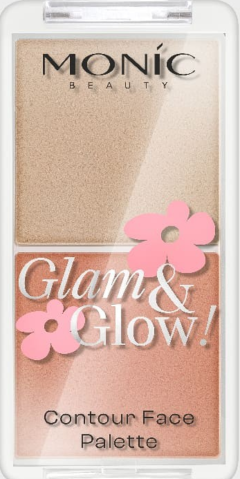 MONIC BEAUTY Контуринг Glam&Glow! Contour Face Palette 02 Fascinated 5061010282218 - фото 67182