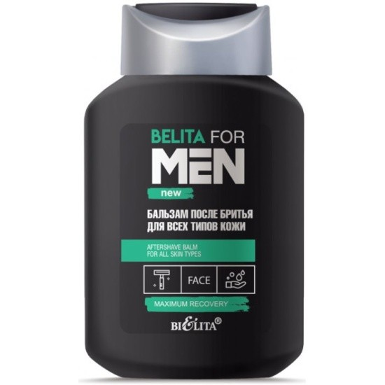 БЕЛИТА FOR MEN` Бальзам после бритья для ВСЕХ ТИПОВ КОЖИ 250 мл 4810151034313 - фото 68377