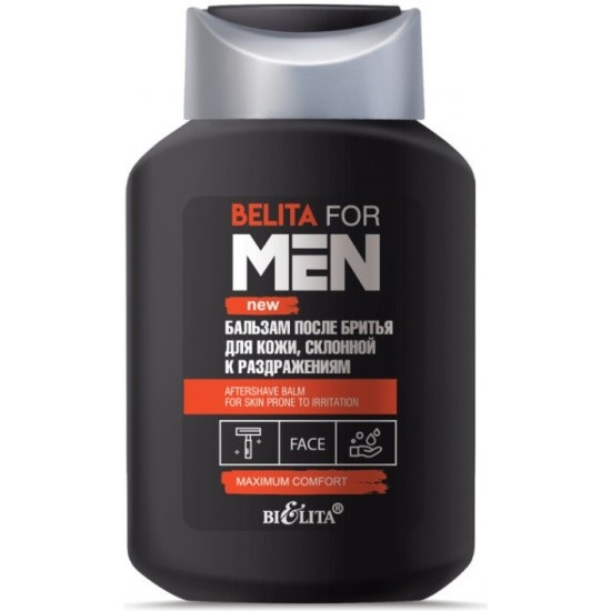 БЕЛИТА FOR MEN` Бальзам после бритья против РАЗДРАЖЕНИЯ 250 мл 4810151034320 - фото 68378