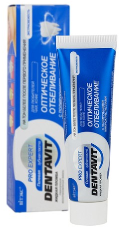 DENTAVIT PRO EXPERT Зубная паста Оптическое отбеливание 85 мл 4810153041807 - фото 68386