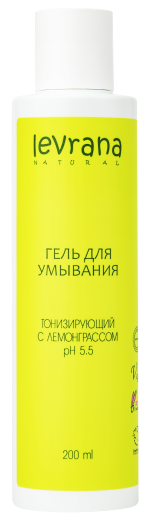 LEVRANA Гель для умывания ТОНИЗИРУЮЩИЙ 200 мл 4610266843332 - фото 69380
