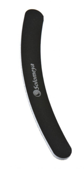 SOLOMEYA Пилка для ногтей Бумеранг ЧЕРНАЯ 100/180 5060504720793