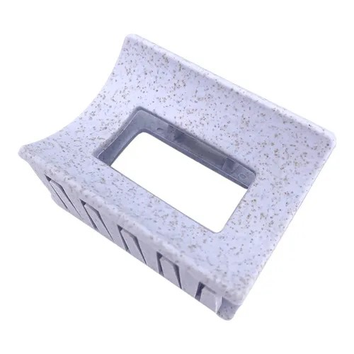 SOLOMEYA Крабик для волос Квадратный ГОЛУБОЙ 5060504727211