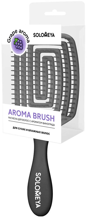 SOLOMEYA Расческа для сух.и влажных ВИНОГРАД RESTANGULAR 5060504726894