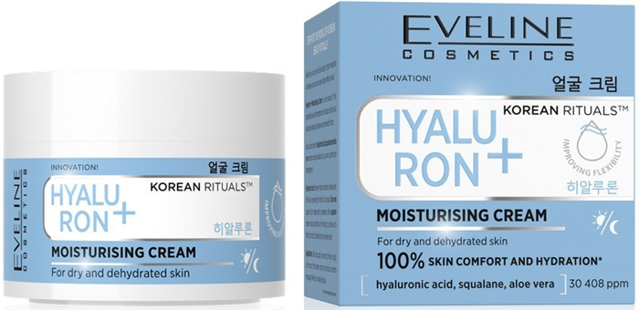 Eveline KOREAN RITUALS HYALURON Крем Увлажняющий  для сухой и обезвоженной кожи 50мл 5903416081654