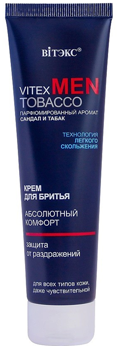 BITЭКС MEN TOBACCO Крем для бритья Абсолютный комфорт 100 мл 4810153042538